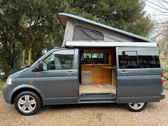 VW (Volkswagen) Transporter T5 2.5 TDi 130 Automatic 4 Berth Camper Van, (2005)  Campervan for sale image